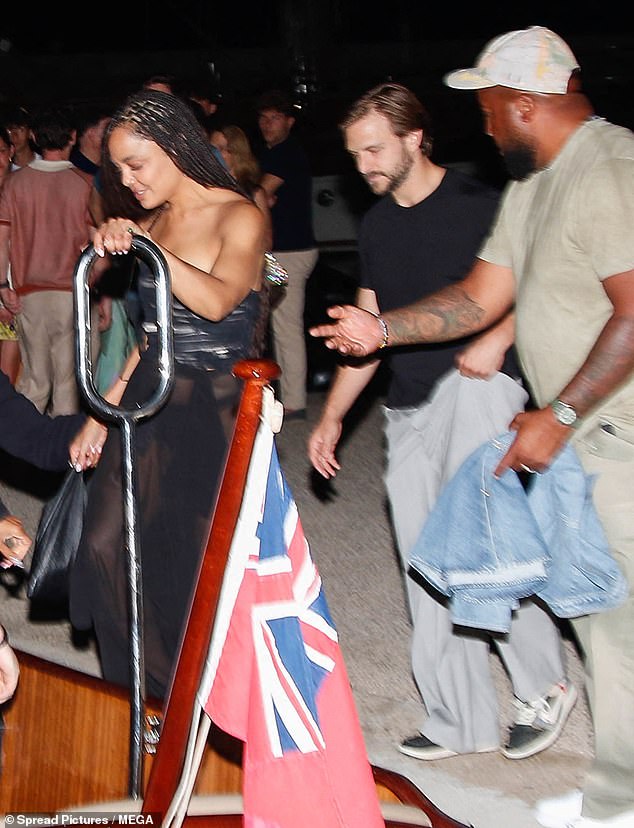 The actress, 41, and the son of controversial tycoon Sir Philip Green, 31, joined LeBron James and his wife Savannah for what appeared to be a double date