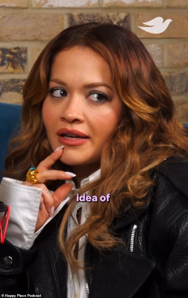 It comes after Rita admitted that she felt 'ugly' in her late twenties because she 'wasn't as thin as other people'