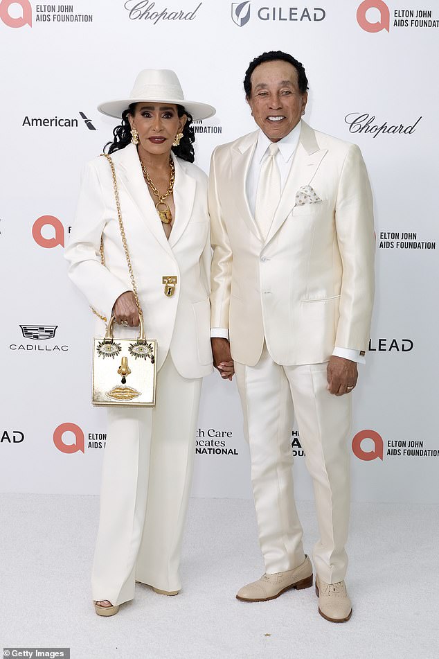 The woman reportedly spoke with a deputy last Wednesday at the department¿s Malibu/Lost Hills station, formally lodging her complaint against the 85-year-old singer, whose full name is William Robinson Jr.; Robinson and wife Frances Robinson (L) in 2024