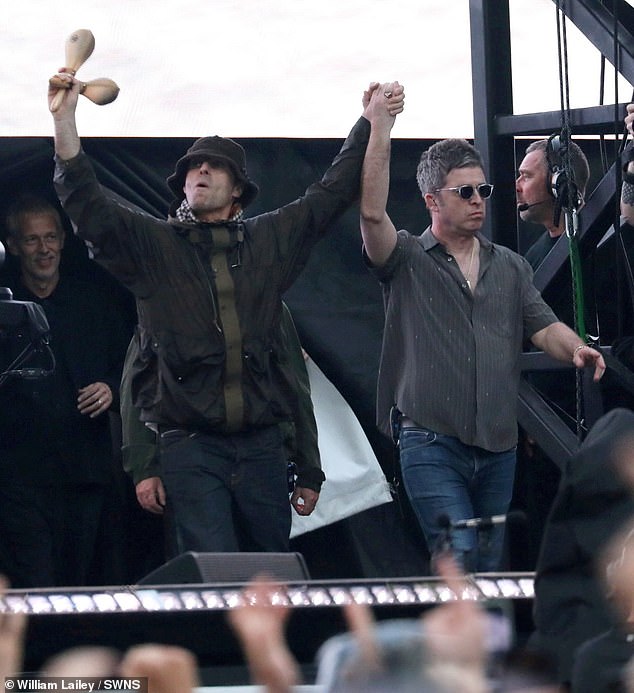 A slew of famous faces descended upon the city to watch Noel and Liam Gallagher make their iconic return to London to play their first gig in over 16 years