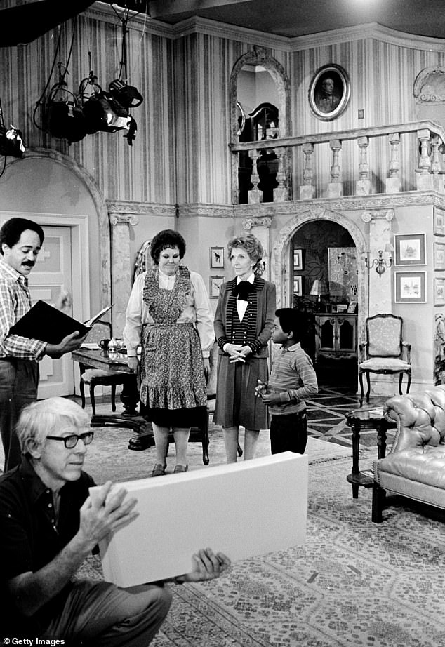 The popularity of Diff'rent Strokes even caught the eye of American First Lady Nancy Reagan, who visited the set in 1983 (pictured with Coleman)