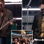 Incredible on stage footage shows thousands of Oasis fans going wild at sold out Wembley gig