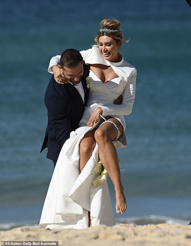 The couple looked every inch the loved-up duo