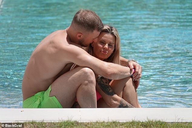 During their first holiday together, Kerry and Paolo put on a loved-up display