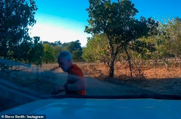 Taking to his Instagram he shared a clip of the getaway as they dined outdoors and enjoyed the scenery before bedding down in their van