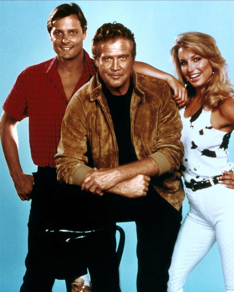 Publicity photo of the cast of *The Fall Guy*.