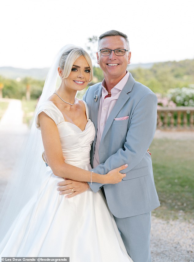 The final touches of glamour came from jeweller Neil Duttson, who supplied the Bride's wedding jewellery (Seen with GB News co-star Stephen Dixon)