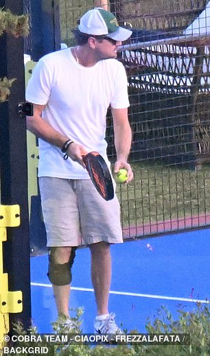 The couple were seen on the court during the match and later strolled side-by-side  to their next destination