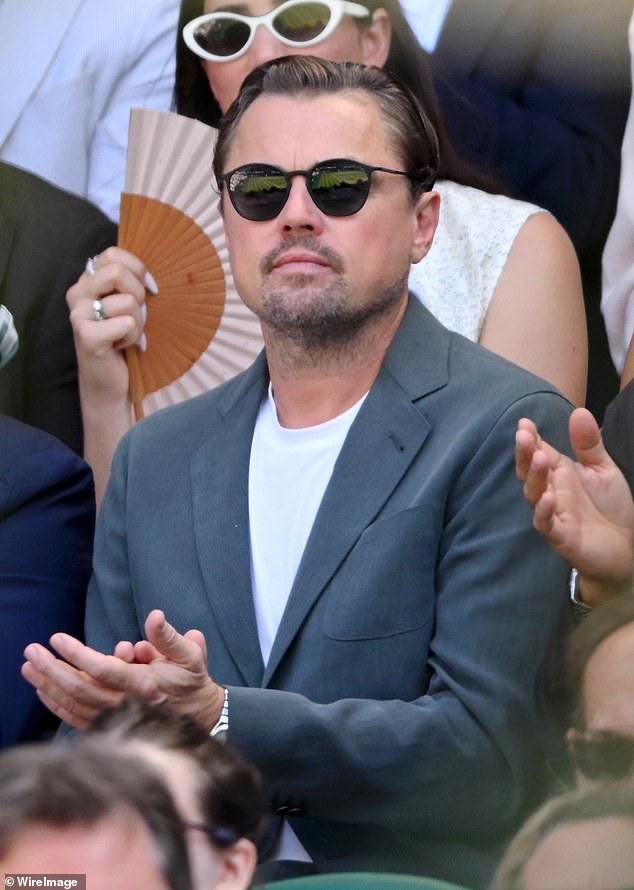 Aside from spending quality time with Vittoria, Leonardo has been keeping busy during the summer season — including when he made an appearance at Wimbledon earlier this month (seen above)