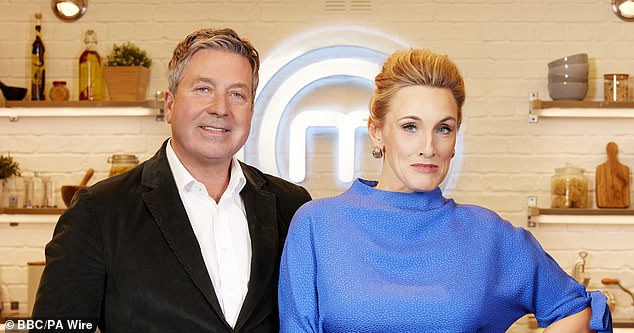 The BBC said it had not yet taken a decision on the completed celebrity series and Christmas special, filmed with John (left) and food critic Grace Dent (right)