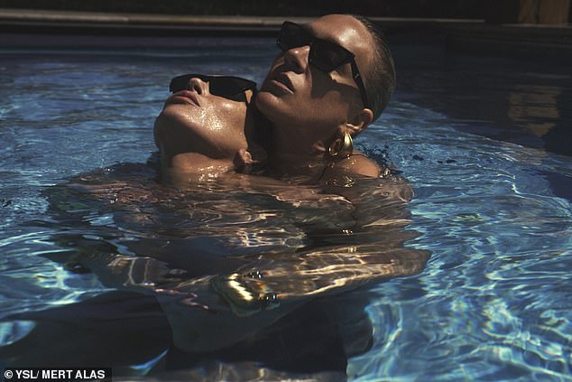 Chloe, who most recently starred in Netflix's Monster, placed her hand beneath Kate's cleavage as they floated in the water