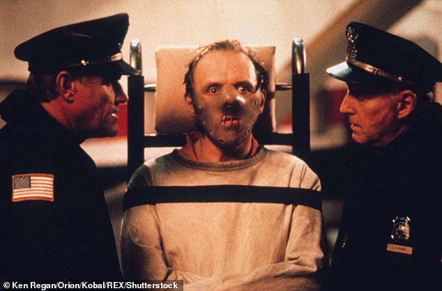 The jibes were specifically referring to a scene in The Silence of the Lambs in which Anthony Hopkins ' cannibalistic serial killer is strapped down, wearing a straitjacket and a muzzle
