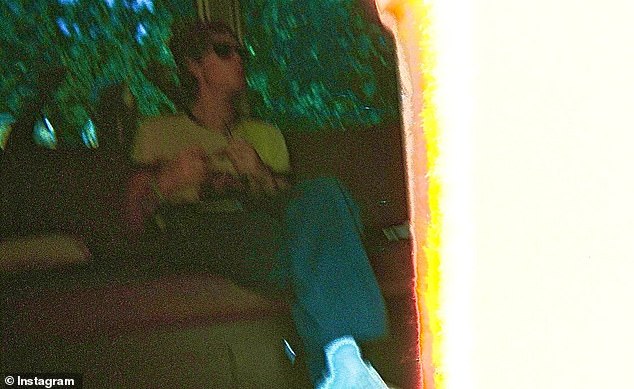 There was also a snapshot of the nepo baby sitting on a couch