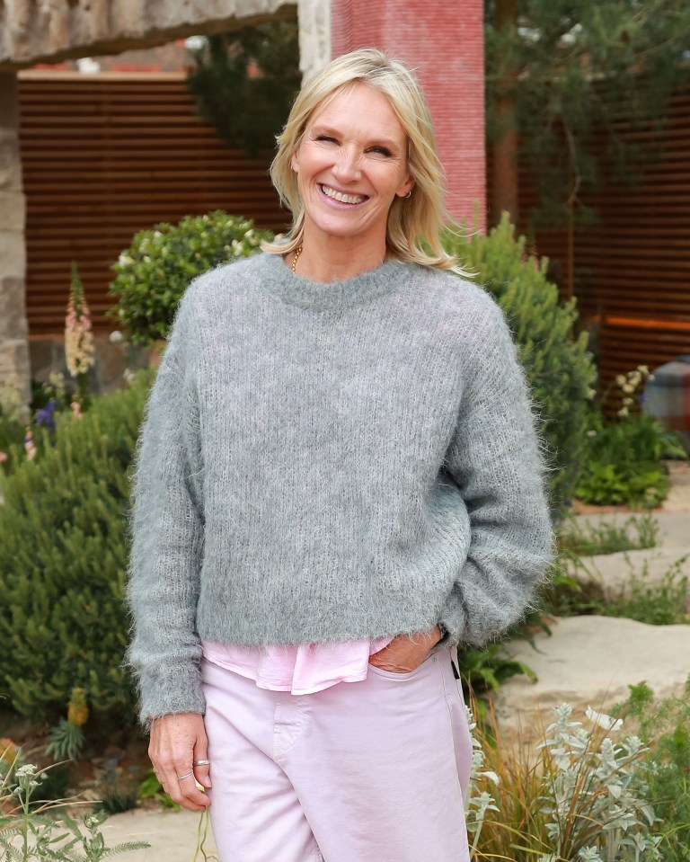 Jo Whiley at the Chelsea Flower Show.