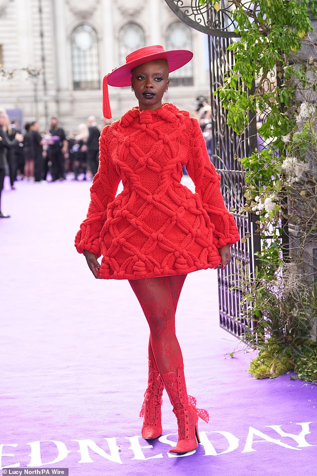 Her stylist Darryl Glover told Daily Mail: 'When I heard we’d be in London, I immediately thought of McQueen — it felt like the perfect match for the moment'