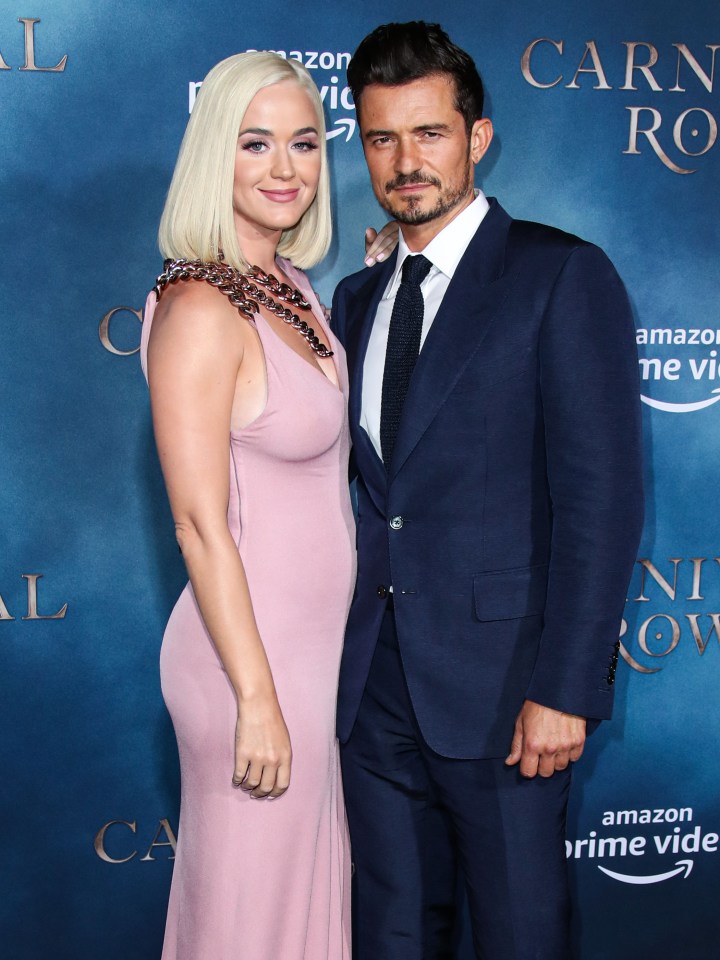 Katy Perry and Orlando Bloom at the premiere of Carnival Row.