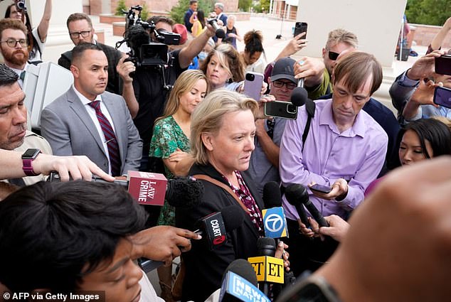 The lawsuit was filed just weeks after the district attorney's office announced it would not pursue an appeal of a court's decision to dismiss the involuntary manslaughter charge against Baldwin; Pictured: Kari Morrissey