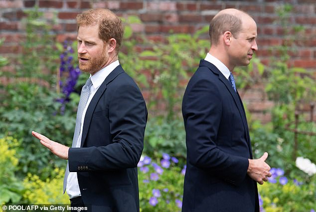The psychic also predicted that younger sibling Harry will 'always be an outcast' in the family