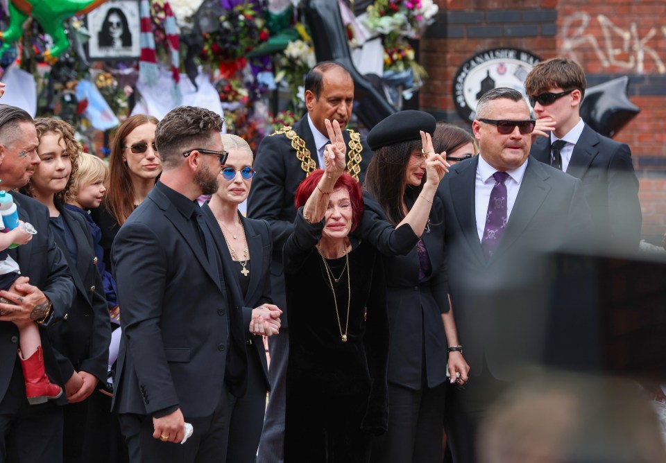 Ozzy Osbourne's family and fans pay their respects at his funeral.