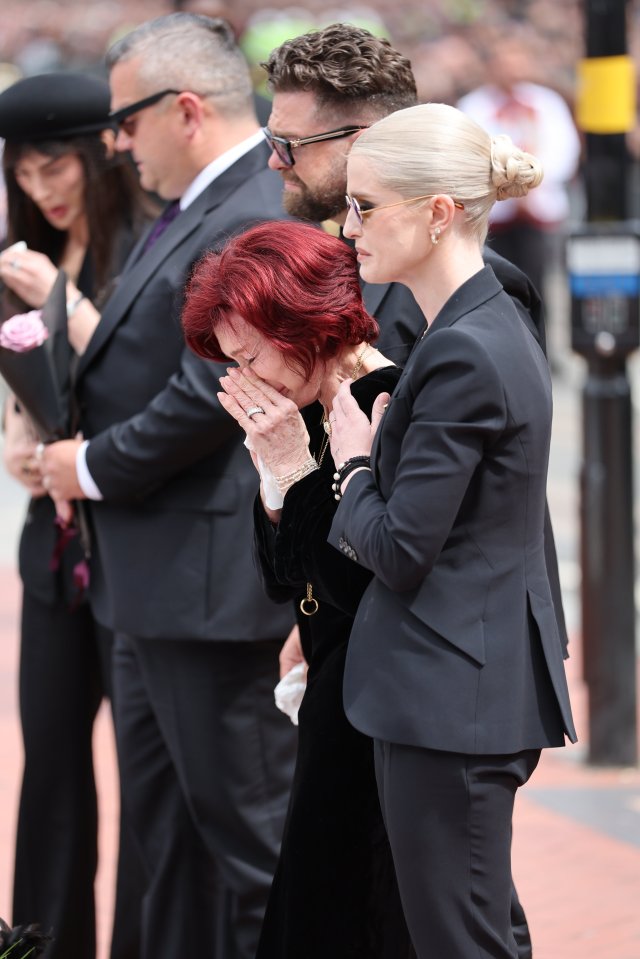 Mourners at Ozzy Osbourne's funeral procession.