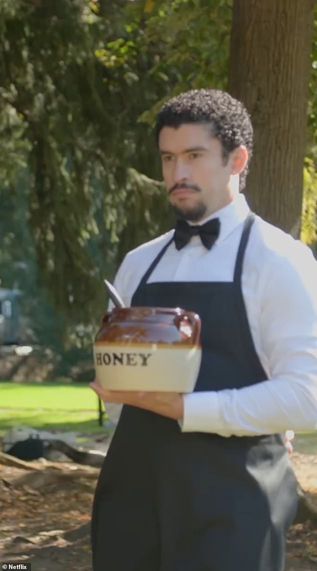 The 35-year-old NFL star pops up in the sequel as a fiery maître d’ who fires Oscar, a busboy played by Bad Bunny