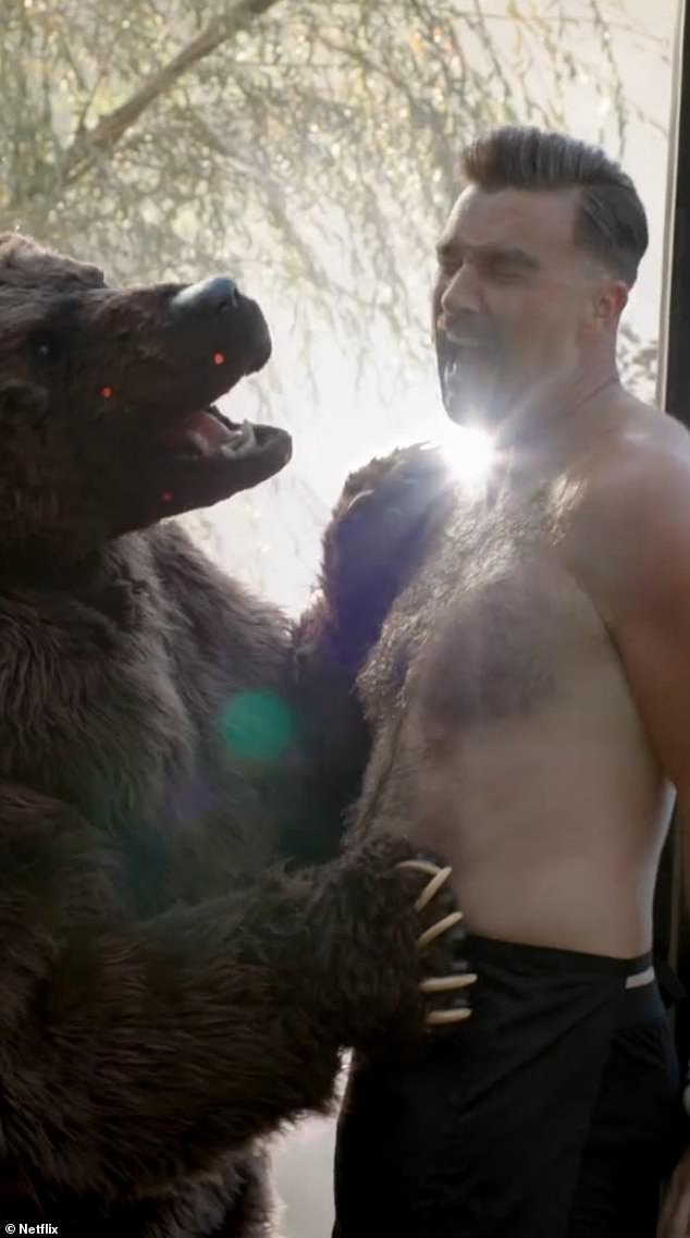 'Why do I feel like Taylor was in the bear suit!!?' one fan wrote, while another added, 'Dying to know — is it @taylorswift in the bear costume?? I hope so!'