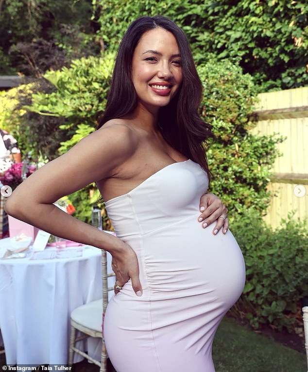 Sources said that Mo, who stars on The Masked Singer, is now expecting the new arrival in just a matter of weeks with Taia Tulher, 28 (pictured)