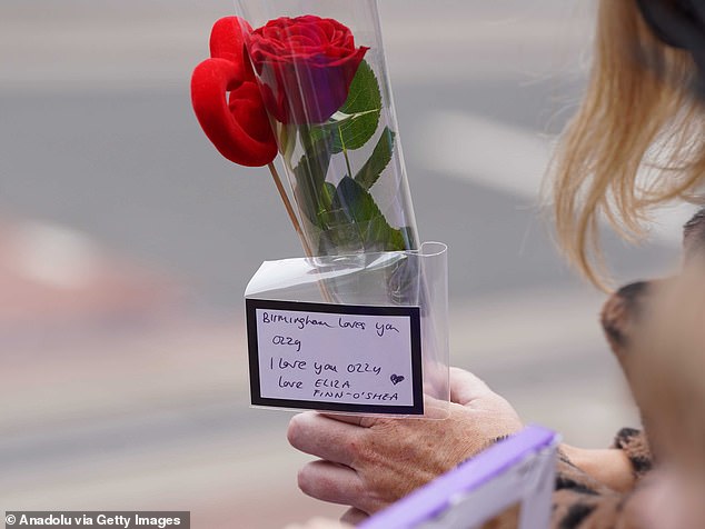 This floral tribute shared the message to the late Ozzy Osbourne that 'Birmingham loves you'