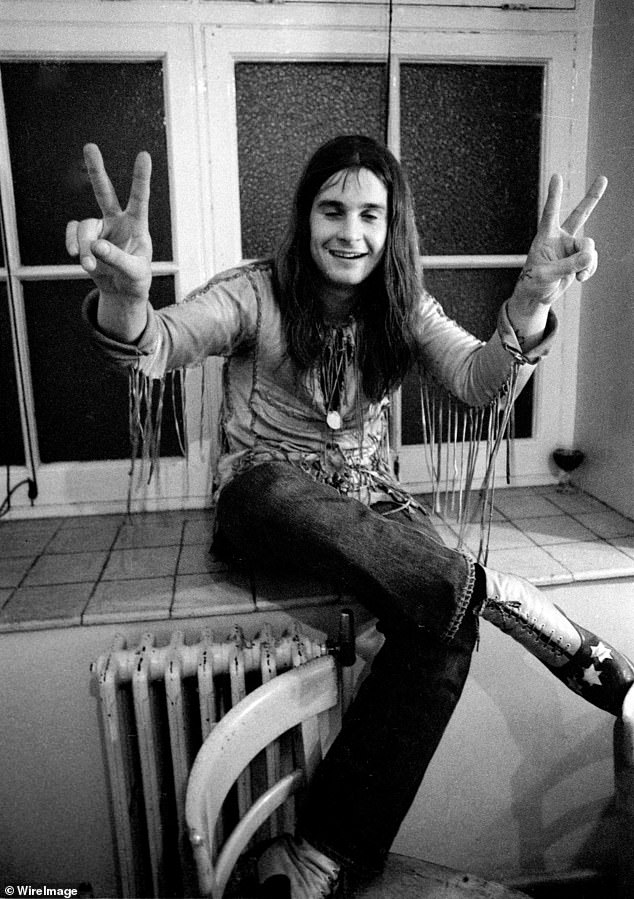 The former Black Sabbath frontman is pictured here in 1971