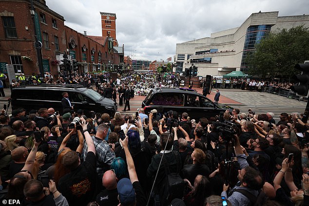 There were chants of 'Ozzy, Ozzy, Ozzy' from fans thronging the city centre streets