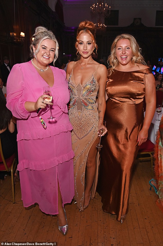 Big Brother winner Ali Bromley (centre) was reunited with her pal and co-star Martha Jones (left), and posed for snaps with MAFS UK's Emma Barnes
