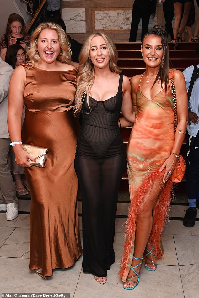 Many MAFS favourites were in attendance for the ceremony, with Emma (far left), and Kristina Goodsell (right) rubbing shoulders with Jamie Marinos (centre), star of the Australian version