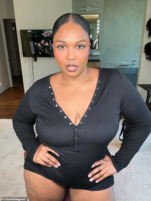 Lizzo's post coincidentally came the same day she told PAPER that she has 'great genes' (pictured Tuesday)