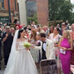Jack P. Shepherd and Hanni Treweek were surrounded by friends, family and colleagues as they tied the knot at Manchester Cathedral this weekend