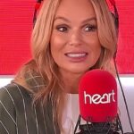 Amanda Holden was left red-faced as she made an awkward confession on Wednesday's Heart Radio