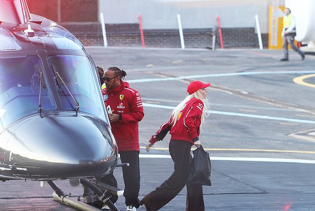 Anya Taylor-Joy joined Lewis Hamilton in flying back to London on Sunday night via helicopter, after the driver fell short at the British Grand Prix