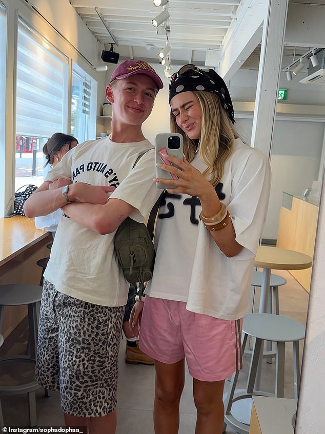 The TikTok star, whose real name is Sophia Begg, made an embarrassing gaffe on Friday as she uploaded a carousel of pictures from her first day in Tokyo to Instagram