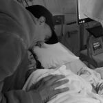 Milly Johnson has welcomed her third child with partner Justin Hart. Both pictured