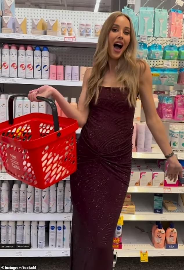 Bec Judd has copped some gentle ribbing from fans after sharing a cringe Coles promo