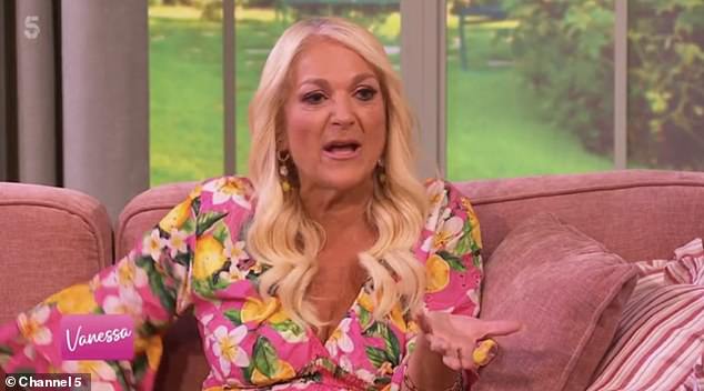 Ben Ofoedu made an extraordinary reference to ex Vanessa Feltz [pictured] as he married his new bride, who he affectionately calls 'Vanessa 2.0', earlier this week