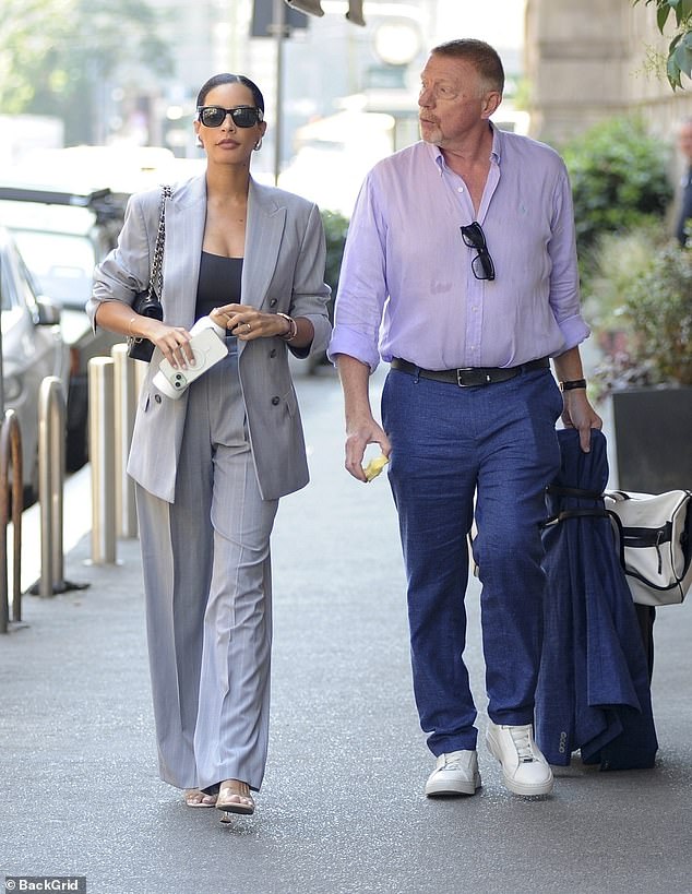Boris Becker and his wife Lilian have been pictured for the first time since announcing they are expecting their first child together