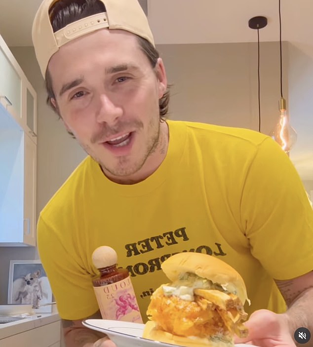 Brooklyn Beckham 26, paid a sweet tribute to late Ozzy Osbourne while showing off his cooking skills in his latest Instagram clip
