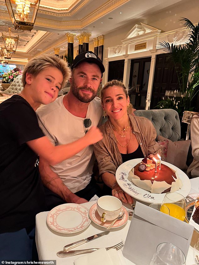 'Happy birthday @elsapataky! Thank you for being an incredible human and each year continuing to allow me to eat the vast majority of the cake,' he captioned the post