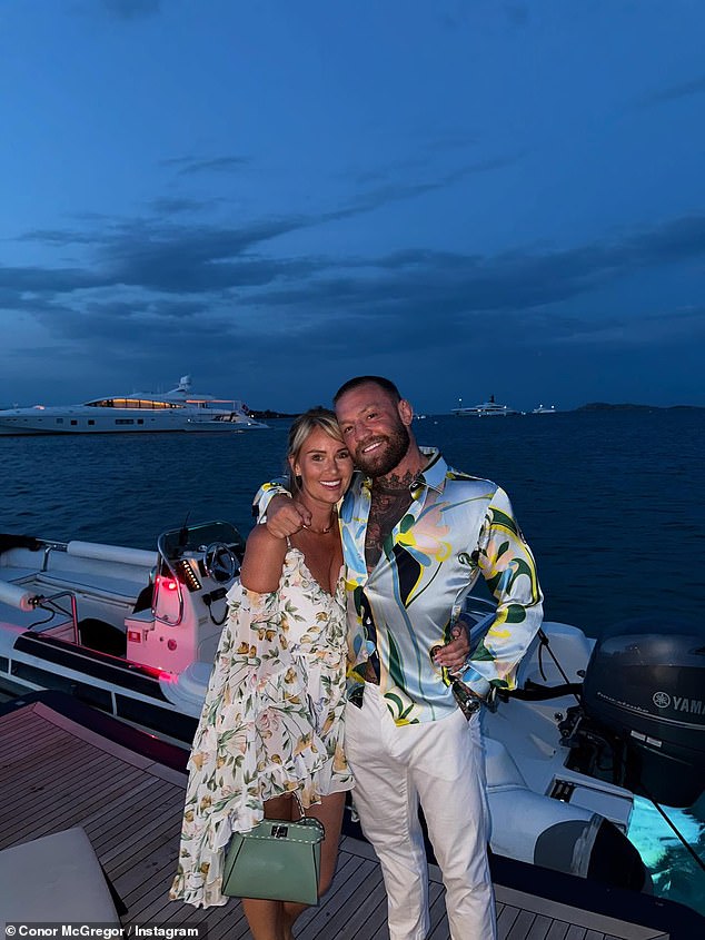 Conor McGregor and his fiancée Dee Devlin looked as loved-up as ever as he shared a glimpse into their lavish yacht holiday in Sardinia on Instagram, despite his alleged cheating scandal.