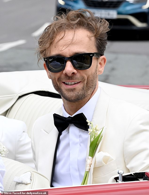 Jack P. Shepherd arrived in style to his Manchester wedding as he prepares to marry his stunning partner Hanni Treweek on Saturday