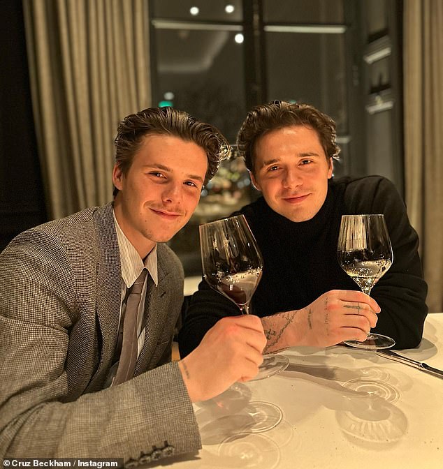 The musician is currently embroiled in a widening family rift with wayward older brother Brooklyn (pictured) and his actress wife, Nicola Peltz