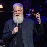 David Letterman used his YouTube page to make a statement in support of Stephen Colbert on Monday following his CBS cancelation. Pictured in NYC on March 12, 2020