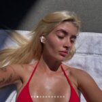 Sami Sheen stripped down to a skimpy red bikini in bold new images shared to Instagram over the weekend