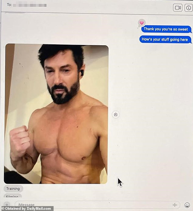 Phypers claims he found one text exchange in which the Special Forces veteran, Rudy Reyes, who is from South Carolina, sent Richards a shirtless snap