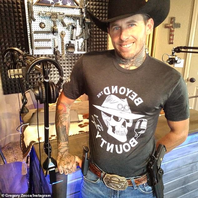 Dog the Bounty Hunter star Duane Chapman's stepson Gregory Zecca (pictured in 2021) is a passionate gun enthusiast, which he passed down to his teenage son Anthony Zecca before his tragic shooting death